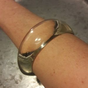 Clear Vintage Lucite Bangle